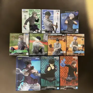 주술회전 피규어 10점 세트