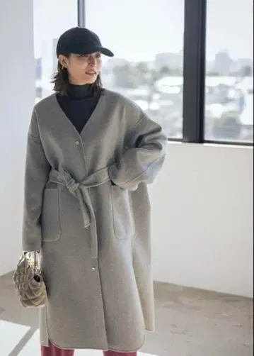 unnumber 언넘버 코트 아우터 롱 코트 그레이