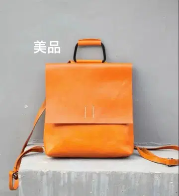 LEAXIA 카우 가죽 백팩 카멜