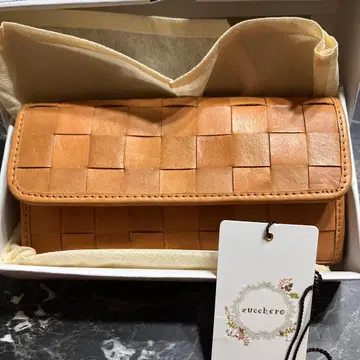 zucchero filato 즈케로 필라토 장지갑 소가죽 가죽 브라운