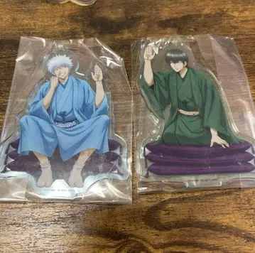 은혼 스탠드 포함 빅 아크릴 플레이트 긴토키 히지카타