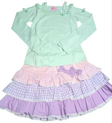 카주얼 로리타 코디 세트 티셔츠 스커트 베이비더스타즈 샤인브라이트