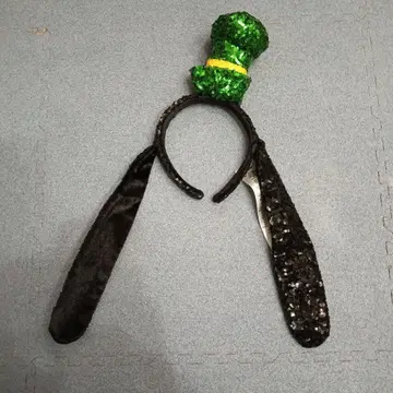 디즈니 구피 스팽글 머리띠 레어