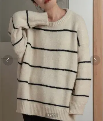 [ lawgy ] bicolor thinborder knit