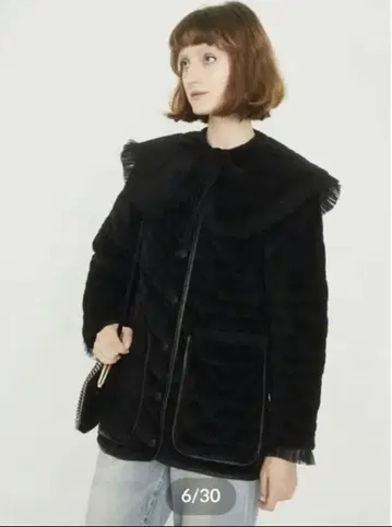 에피 에핀 퀼팅 다운 코트 블랙