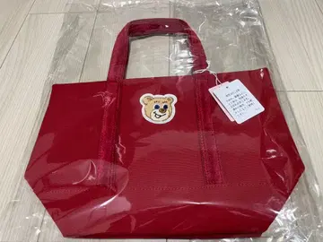 러브리 바이 페이러 올드 테디 와펜 토트백 와인 레드