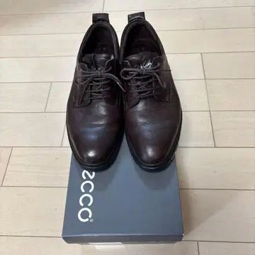 ecco TRAY TECH 가죽 신발 다크 브라운 EU40