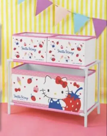 미개봉 새상품 산리오 해피니스마일룸 3박스 수납 케이스 헬로키티