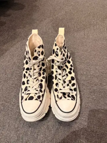ALL STAR 레오파드 무늬 하이컷 스니커즈