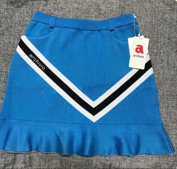 새상품 archivio V자 스트라이프 니트 스커트 38 M