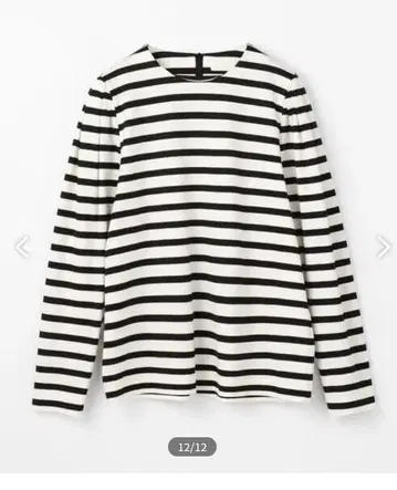 TOMORROWLAND 보더 턱 퍼프 슬리브 풀오버