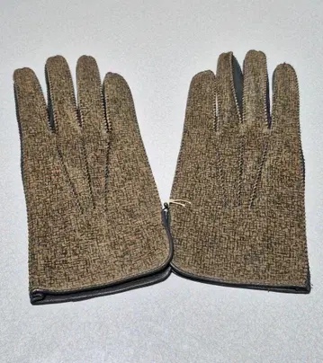 여성용 브라운 계열 가죽 장갑