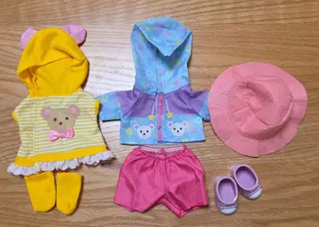 멜짱 의류 2세트 (곰돌이 캠핑 코디, 곰돌이 후드티)