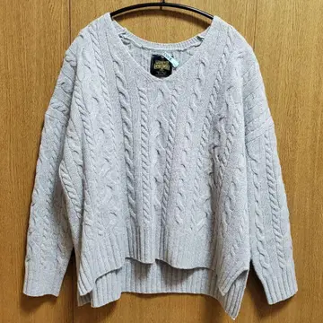 URBAN RESEARCH DOORS 해밀턴 울 아란 패턴 니트