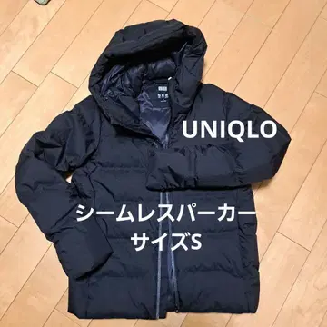 UNIQLO 심리스 다운 후드티 S 여성용, 남성용, 키즈