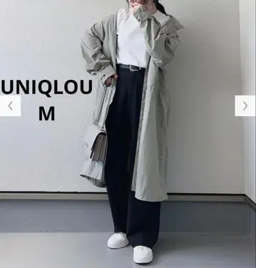 UNIQLOU 라이트웨이트 나일론 후드티 코트