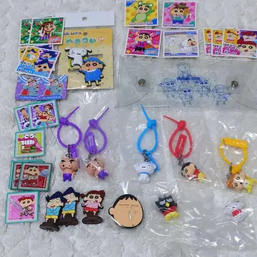 짱구는 못말려(크레용 신짱) 씰 컬러풀 멀티 참 산리오 피규어