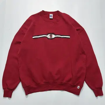 90s 러셀 USA제 맨투맨 XL 빨간색 칼리지 빈티지 6112