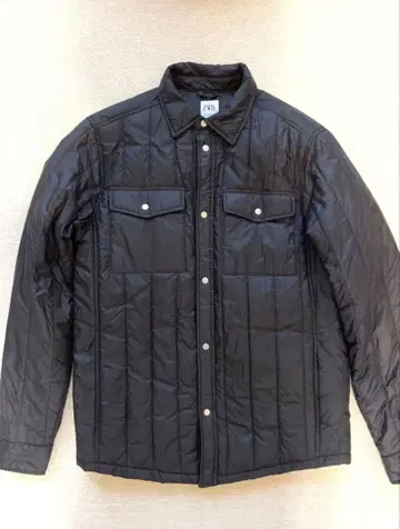 [ 새상품급 ] ZARA 블랙 퀼팅 나일론 자켓 S