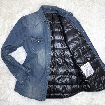 새상품급 나노 유니버스 니시카와 다운 데님 다운 자켓