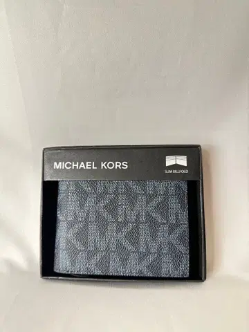 MICHAEL KORS 슬림 접이식 지갑 네이비