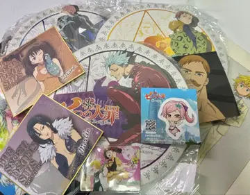 일곱개의 대죄 묶음 판매 빅 캔 스탠드 반 킹 멜리오다스 색지