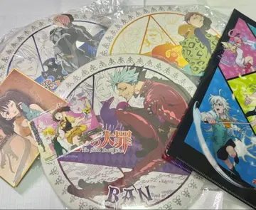 일곱개의 대죄 묶음 판매 6점 큰 캔 스탠드 반 킹 멜리오다스 색지