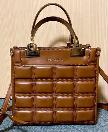 사만사 베가 쇼콜라 스퀘어 토트 초코 백