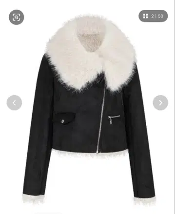 Romance Suede Fur Jacket black