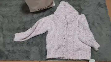 gelato pique 네프 숄 가디건 핑크