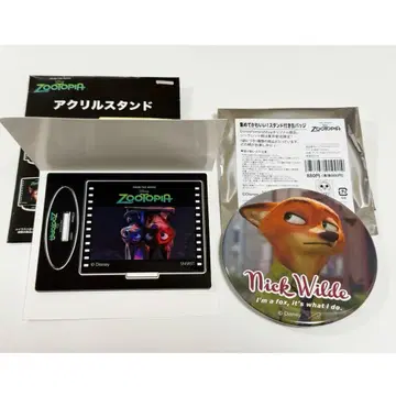 주토피아 캔뱃지 아크릴 스탠드 닉 주디