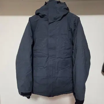 Marmot 후드 부착 다운 자켓 다크 그레이