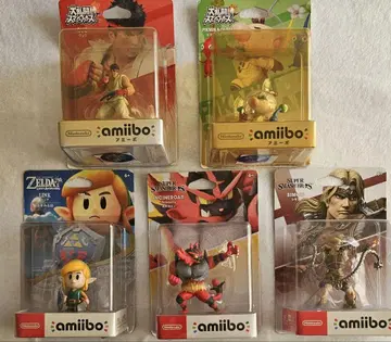 미개봉 amiibo 피규어 세트 5개
