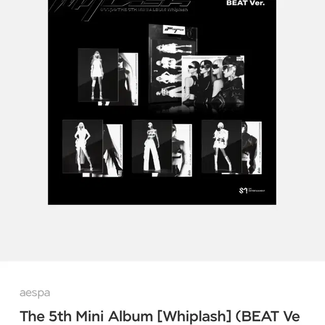 에스파 위플래쉬 앨범 비트 버전 미개봉