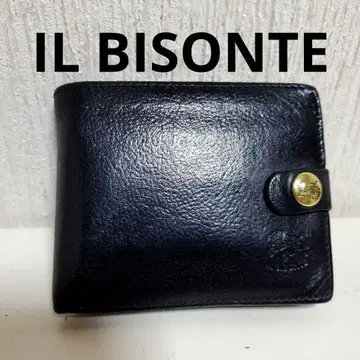 일비종떼 IL BISONTE 컴팩트 접이식 지갑 블랙