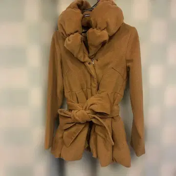 LIP SERVICE 브라운 롱 코트