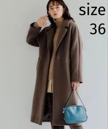 그린 라벨 유나이티드 애로우즈 롱 체스터 코트 FABRICA