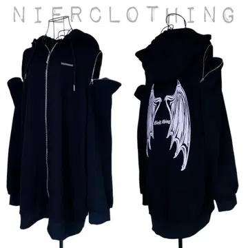 NieR 방한 속기모 2WAY OFF-SHOULDER ZIP OUTER