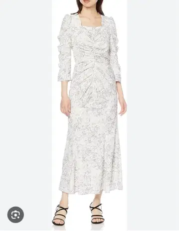 SNIDEL 바리에 프린트 셔링 원피스 M