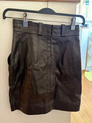 블랙 가죽 타이트 스커트 O 사이즈