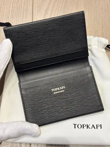 TOPKAPI 탑카피 명함지갑 블랙 소가죽 여성용 남성용 일본제