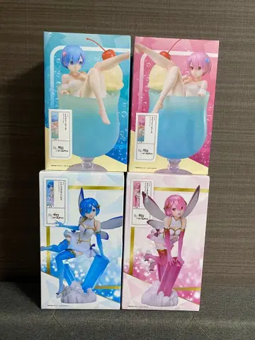 라운드원 한정판 리제로 피규어 4체 세트