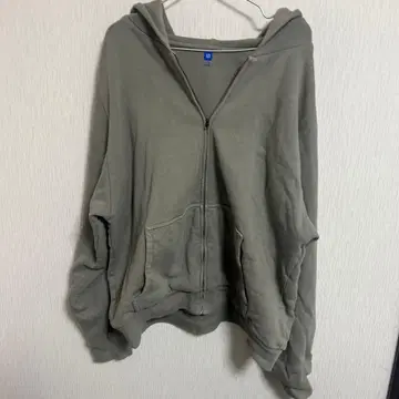 YZY 그레이 XL 풀 집업 후드티