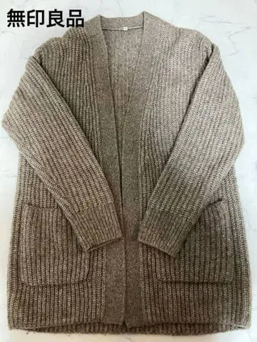[미사용 새상품] 무인양품 울 가디건 XS S 여성용
