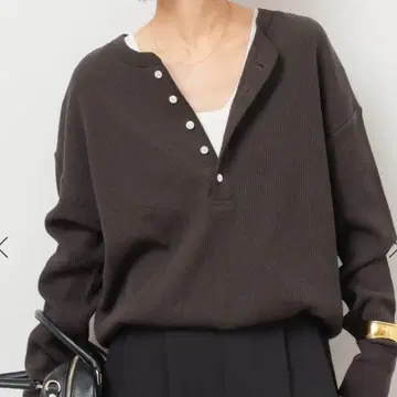 별주 [ Hanes / 헤인즈 ] 와플 헨리넥 풀오버