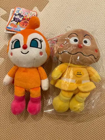 호빵맨 쁘띠 빈즈 봉제 인형 카레빵맨 짤랑이