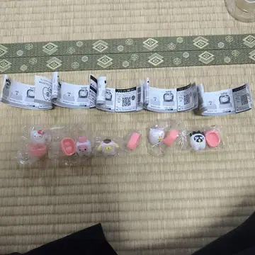 산리오 다 같이 되자! 치아 5종 세트 (레어 없음)