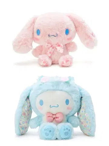 산리오 시나모롤 시나몬 봉제 인형 벚꽃 토끼 부활절 2세트