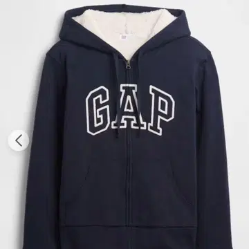 릴랙스 핏 GAP 로고 보아 안감 집업 후드티