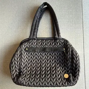 HAPP 블랙 뜨개질 마더백